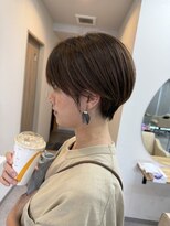 チザン(TIZAN)&nbsp;丸みショート × ベージュブラウン