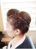 リボン編み込み