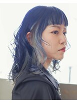 ニコヘアー(niko hair)&nbsp;ネイビーブルー×シルバー