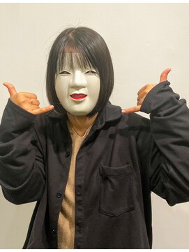 コマ(coma) 【coma中野】黒髪でも軽やかシースルーボブ