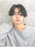 無造作ツイスパ-波巻きスパイラル-センター分け福岡天神佐野