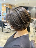 西宮/髪質改善/大人ショート/小顔ショート/イルミナカラー