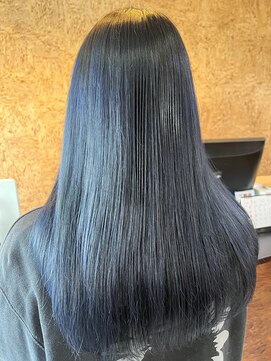 アークスヘアー グリーンアッシュ髪質改善酸熱トリートメント艶感ストレート