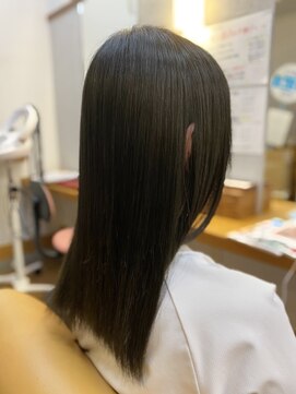ギャロップヘアー 暗髪カラー×ディープネイビーアッシュ