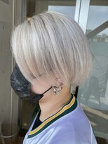 ゲーム 吉祥寺店(GAME)&nbsp;ダブルカラーミルクティーベージュカラーケアブリーチ韓国ボブ