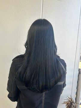 ガリカ シーム(Gallica/SEAM) 【桑原雪音】地毛風カラー/艶感暗髪グレージュ/顔まわりレイヤー