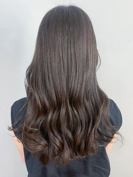 アイティー バイ アルバム 中野店(IT by ALBUM) オリーブグレージュ_斜めバンググレージュカラー_ba409222