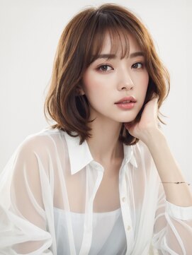 ロッコ(ROCCO) 20代30代大人かわいい/斜めバング/シルキーベージュ/前髪/くびれ