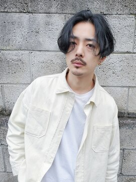 スーハ 恵比寿(SUUHA) おしゃれ無造作ビジネスマンヘア/メンズパーマセンターパート