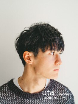 ウタシロイロ(uta shiroiro)の写真/“ニュアンス”と“抜け感”で見せる男髪。［再現性/似合わせ］
