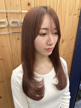 オアシス(oasis) 【oasisオグラ】ロングレイヤーカット/うるつやピンクグレージュ