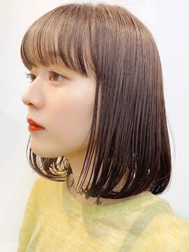 サンド ミュウ 横浜店(sand mieu) デザインカラー/オリーブベージュ/ボブ/ダブルカラー/横浜