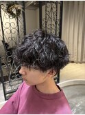 韓国風マッシュパーマショート