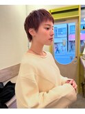 〈浅草 半個室〉大人ベリーショート/ホットベージュ