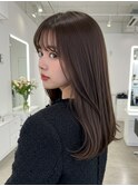 美髪/ワイドバング/レイヤーカット/くすみベージュ/新小岩駅