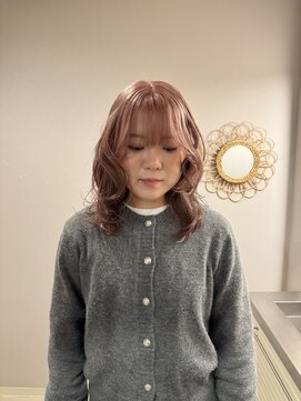 チャプター 問屋町(chapter) ケアブリーチホワイトピンクベージュカラーレイヤーカット韓国