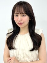 韓国風ヘア くびれ巻き レイヤーカット 顔周りカット 10代20代
