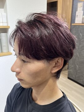 エメヘアデザイン ルイス(Aimer Hair Design Lewis) 毛流れアップバング/メンズカット/弘前市