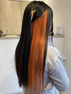 アズールサン 草加西口店(azule-sun) インナーカラー,オレンジ,韓国風【草加】