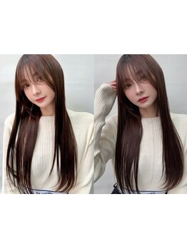 まっすぐすぎないナチュラルに艶のある美髪へ導きます、些細な癖やお悩みを解決します！綺麗に更に可愛く★