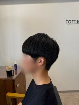 タメ(tame-) サーフカール/フェザーパーマ/ブルーブラック【都賀/メンズ】