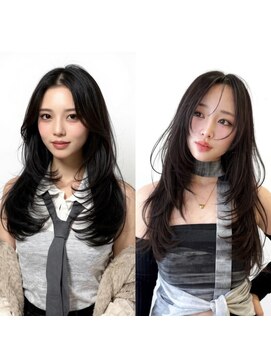セレーネヘアー オオサカ 心斎橋店(Selene hair OSAKA) 韓国風レイヤースタイル