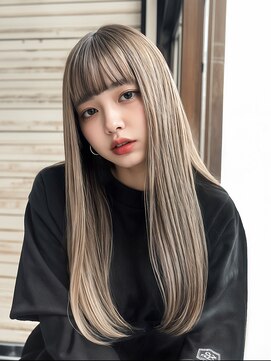 シェリ(che'rie) ハイライトカラーミルクティーベージュレイヤーカット