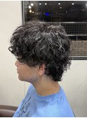 弱めプードルパーマ