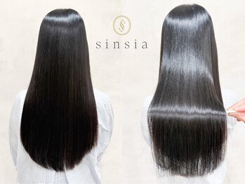 シンシア 銀座(sinsia)の写真/sins酸性ストレート◇縮毛矯正×髪質改善トリートメントでうねり・広がりを抑え艶髪へ！