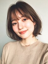 フレイムスヒュー 高崎店(FRAMES HUE) 20代30代40代★前髪ありピンクベージュ大人可愛い外ハネボブ*