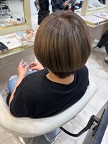 アッシュ 仙川店(Ash)&nbsp;【肌くすみを飛ばす・白髪ぼかし】大人の艶ベージュショート仙川