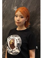 アンブル リュクス 池袋(amble luxe)&nbsp;ビビッドオレンジミニボブ