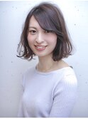 抜け感カジュアルボブ