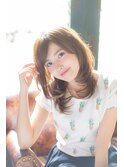 20代30代大人可愛い☆内巻きカットで愛され小顔見せロングstyle