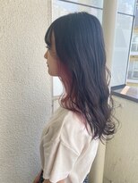 ローズピンク　インナーカラー　【池袋】