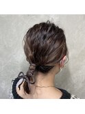 人気の紐ヘアアレンジ♪