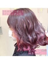 ワット 原宿店(W)&nbsp;【W-ワット-原宿店】マシュマロピンク インナーカラー