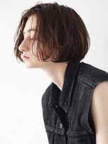 ピズム(PISM) リラックスフェミニンAラインボブ/アースカラー/カールボブ