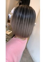 ラフ 難波店(LAFF)&nbsp;#黒髪#ボブルフ#ネビージュ#小顔#ワンレン