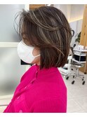 【修】20代30代40代◎透明感カラー×韓国切りぱなしボブ