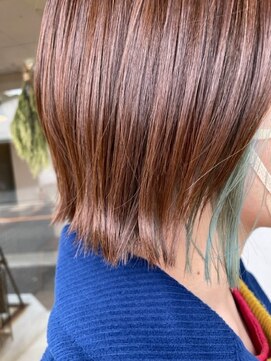 ドレス(DRESS) インナーカラー ミニボブ