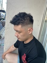 デイジー インデックスヘア 大島店(DAISY index hair) バチイケピンパーマ×フェードスタイル¥12400