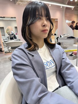 グロー 大宮(GLROW) ◆ 韓国大宮顔周りレイヤーカットウルフカットブリーチ