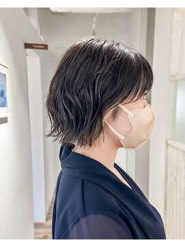 ゴウトゥデイ 横須賀店(GO TODAY) あご下2cm切りっぱなしボブ / イヤリングカラー