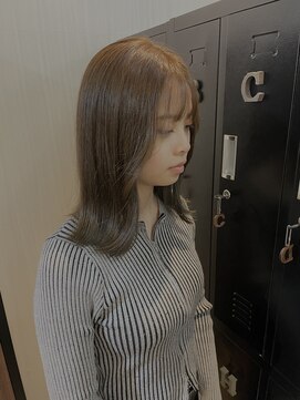 ギフト ヘアー サロン(gift hair salon) ブリーチなしミルクティーベージュカラー