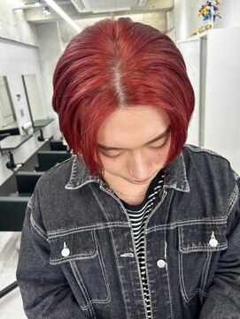 赤髪/ダブルカラー/メンズカラー/八王子/岩名