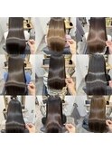 大人可愛い大人美人くすみカラーアッシュグレーベージュロング