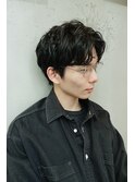 ニュアンスパーマセンターパート2wayバング