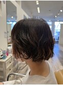 ショートボブパーマ