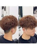ラウンドマッシュ　ツイストスパイラルパーマ